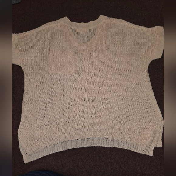 Macaron Oversized Knit Sweat With Short Sleeves In Size Small - Picture 11 of 11